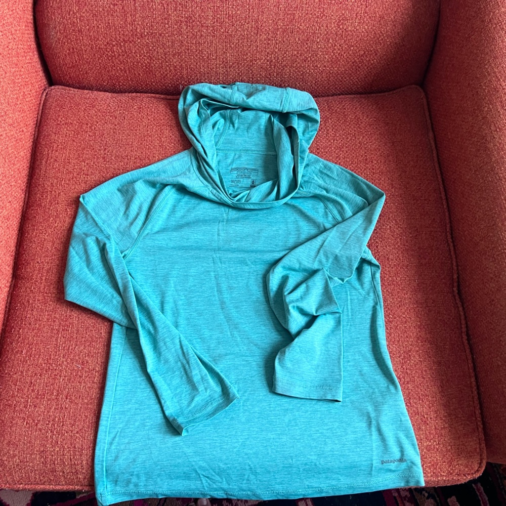 Patagonia kids capilene performance shirt with hood